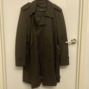Classic British green Ralph Lauren trench coat. Never worn!